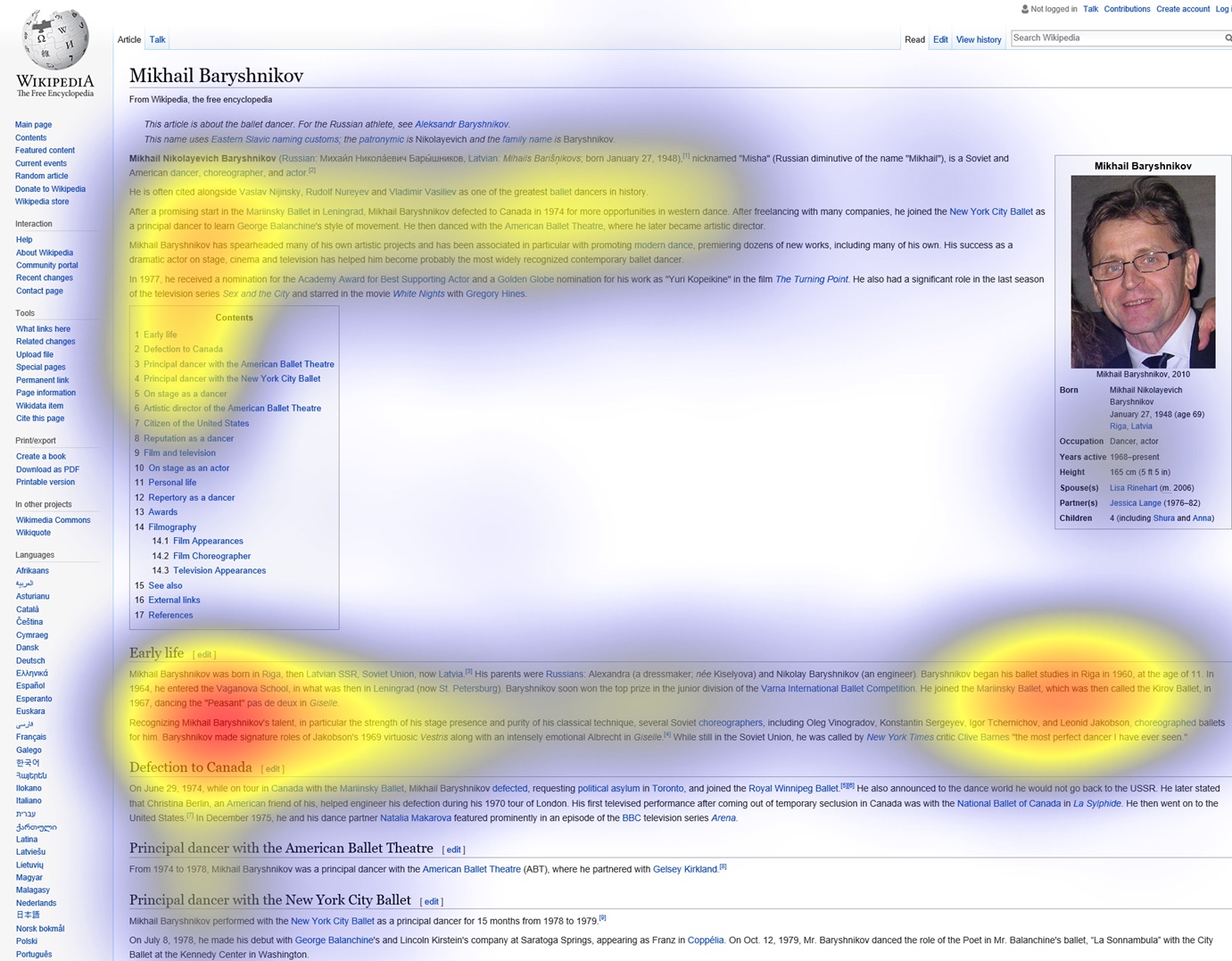 Z- und F-Pattern on Eyetracking